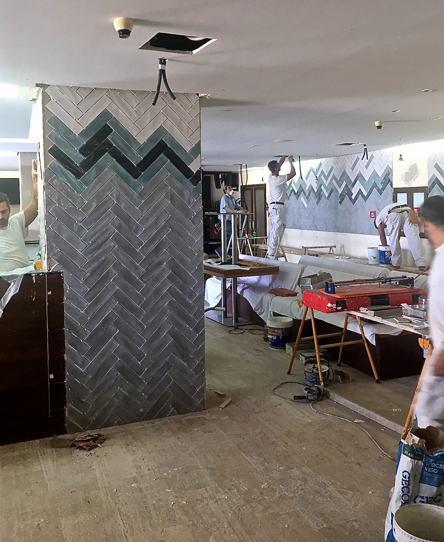 Interior Design Tenerife Perla Gris Restaurant project in progress