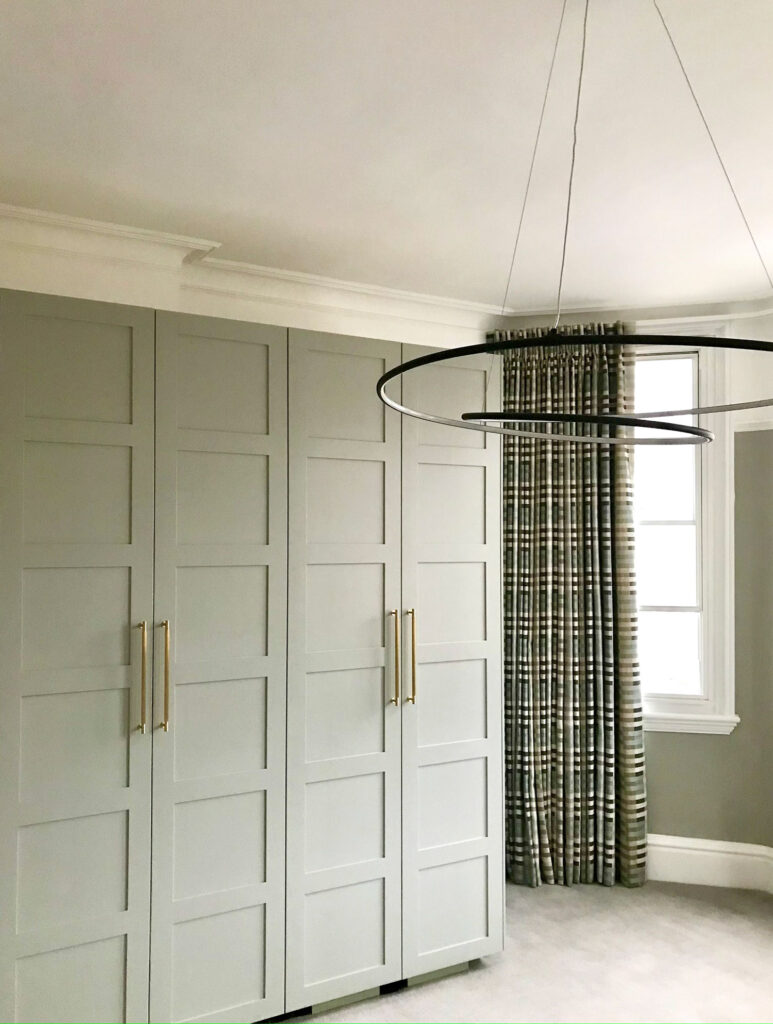 Interior design project in Brighton with bespoke joinery storage