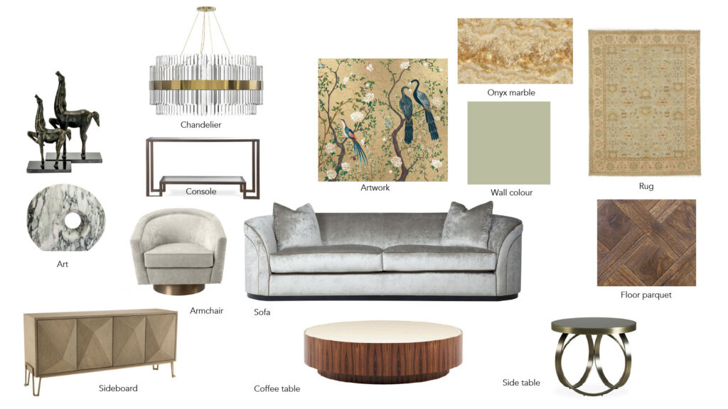 Residential Interior Design project in West Sussex mood board